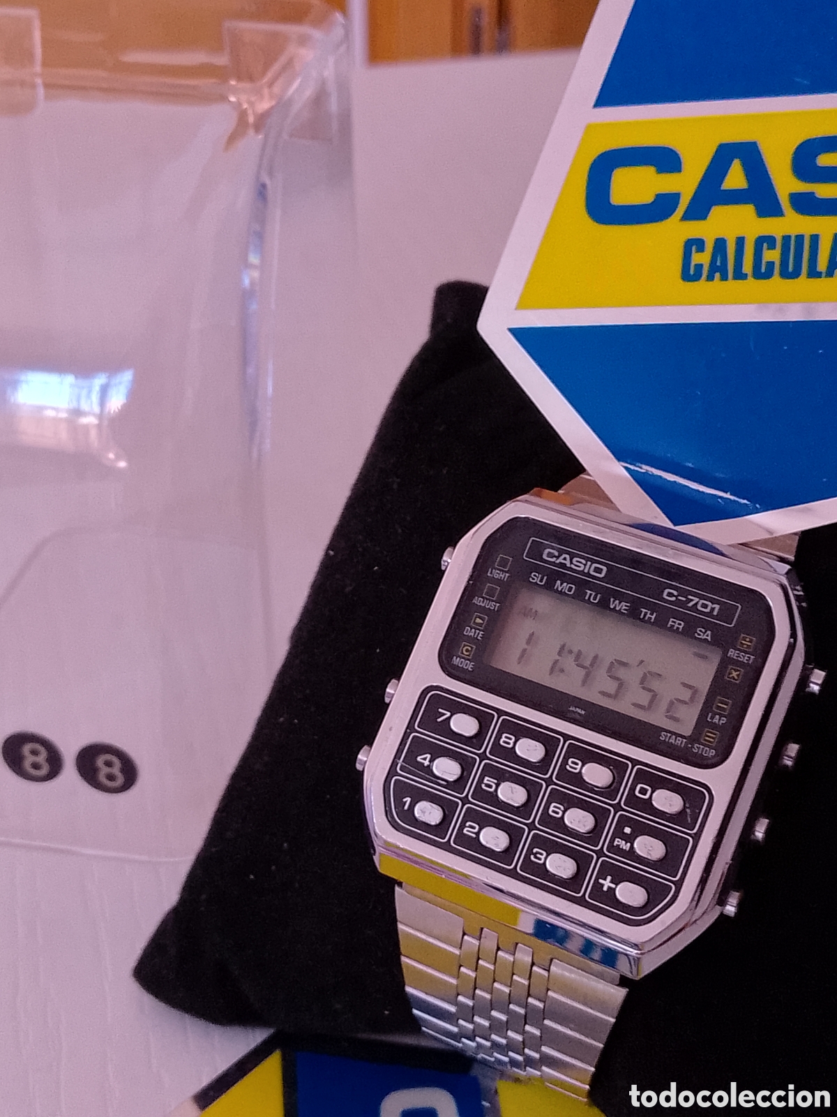 Relojes - Casio: 88.reloj Casio calculadora C-701 (Ojo ..Gris) - Foto 3