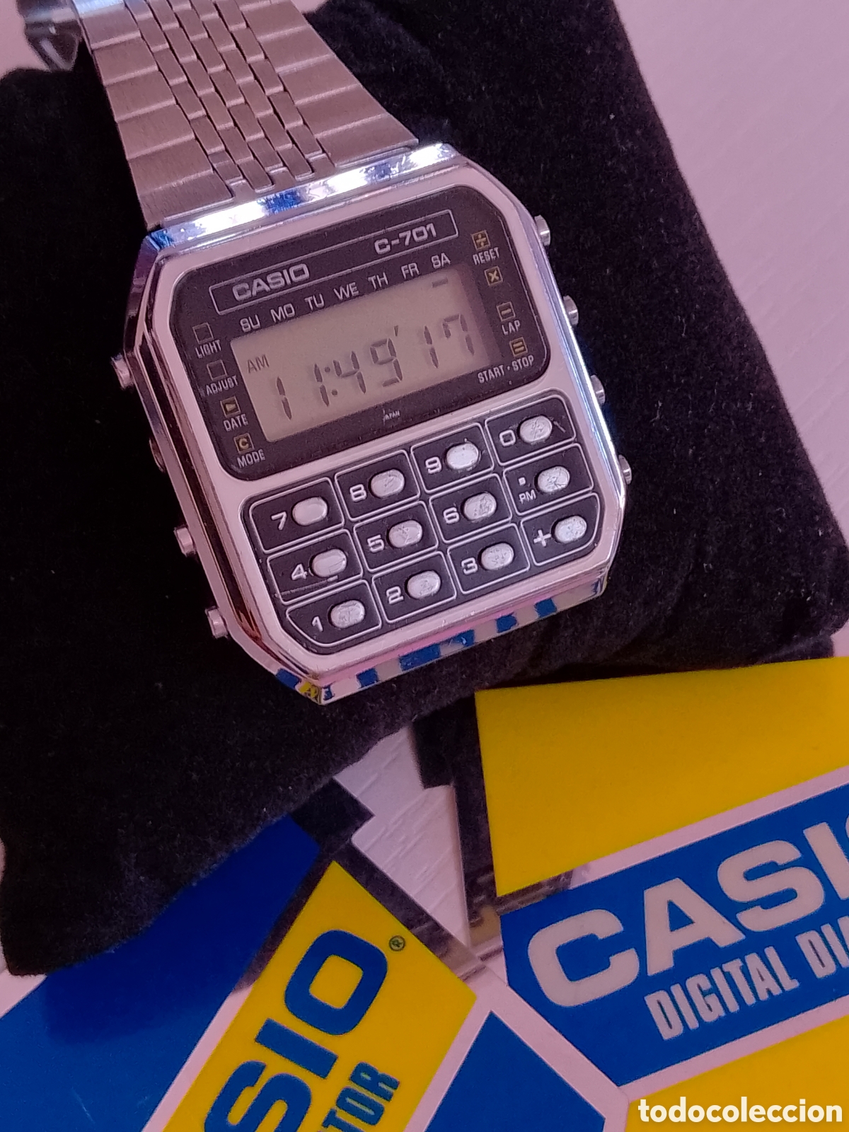 Relojes - Casio: 88.reloj Casio calculadora C-701 (Ojo ..Gris) - Foto 5
