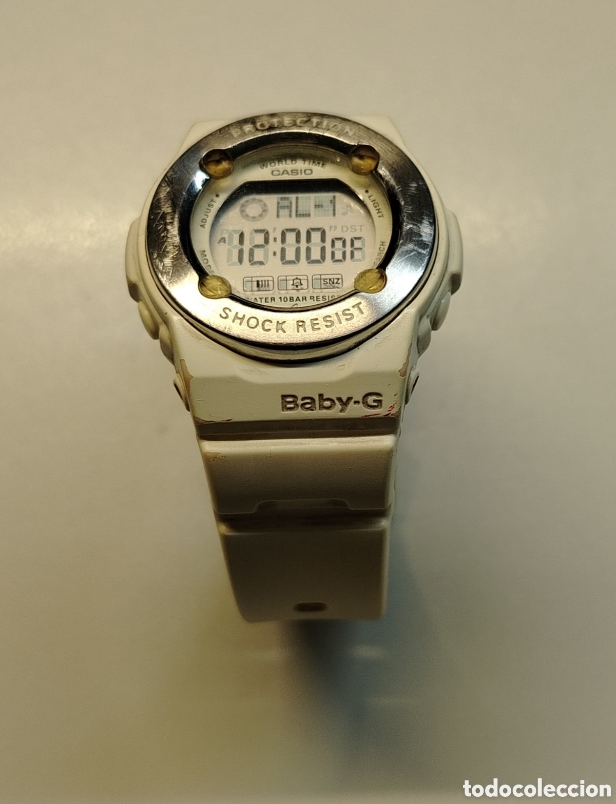 Relojes - Casio: Reloj Casio Baby-g blanco, pila nueva