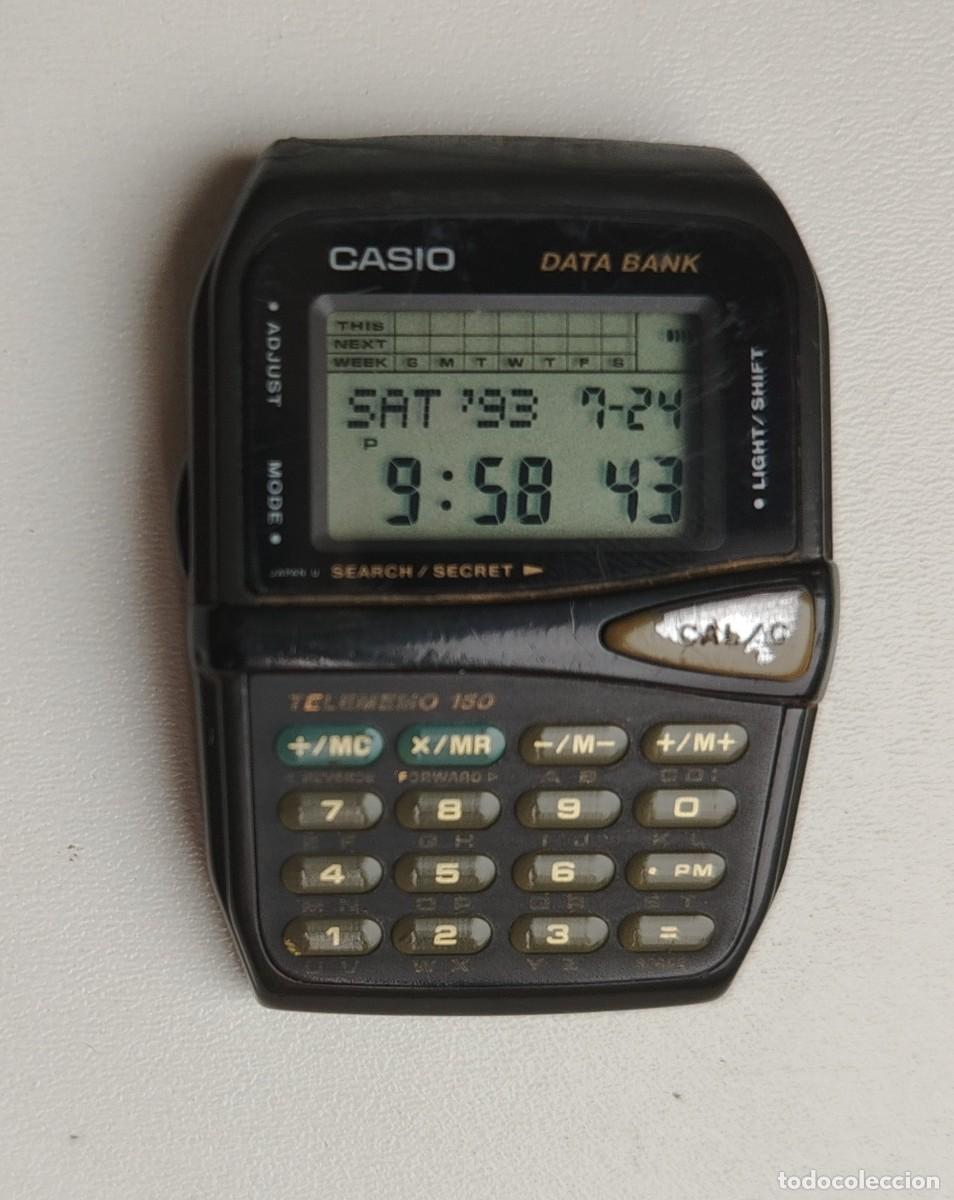 Relojes - Casio: Reloj Casio Dbm-150 Japan, funciona los botones, las funciones y la luz, ROTO el pl&aacute;stico del pasado