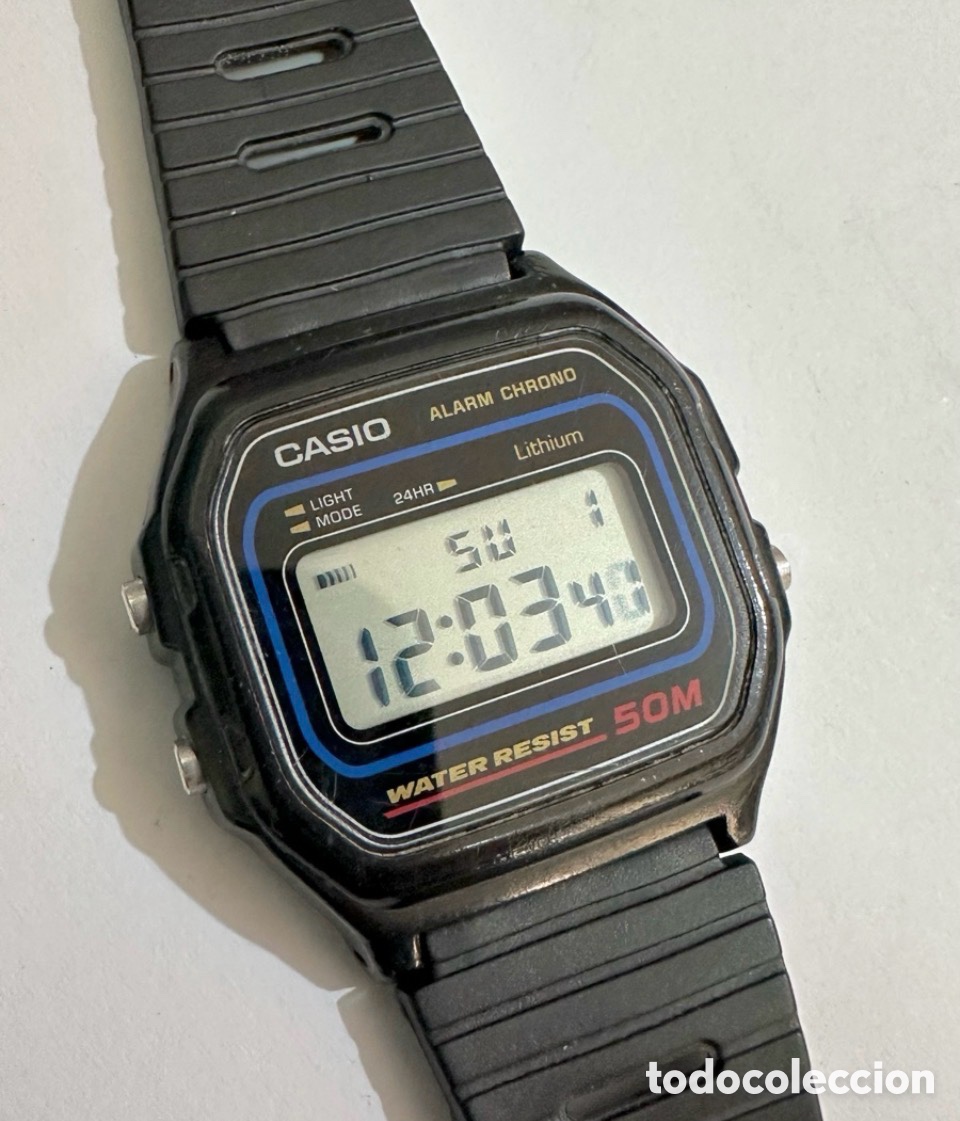 Relojes - Casio: Antiguo reloj CASIO W-59 Alarm Chrono 50M Original Vintage