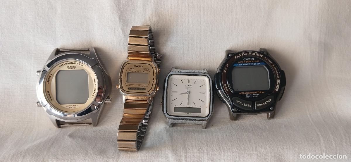 Relojes - Casio: Lote 4 Relojes Casio Vintage Originales. Ver las fotos y la descripci&oacute;n!