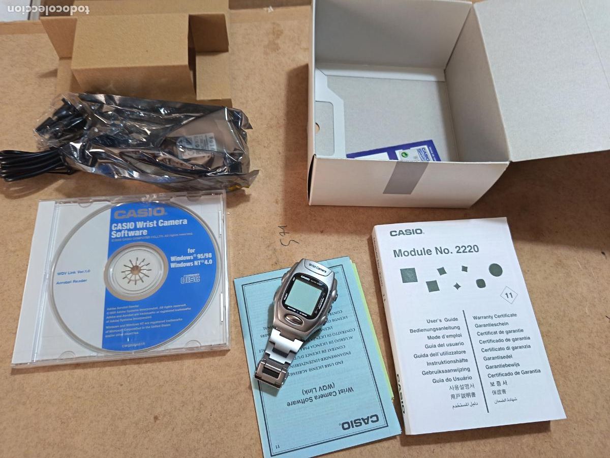 Relojes - Casio: RELOJ CASIO. WRIST CAMERA. FUNCIONANDO. INSTRUCCIONES, CD... CON POCO O NING&Uacute;N USO.