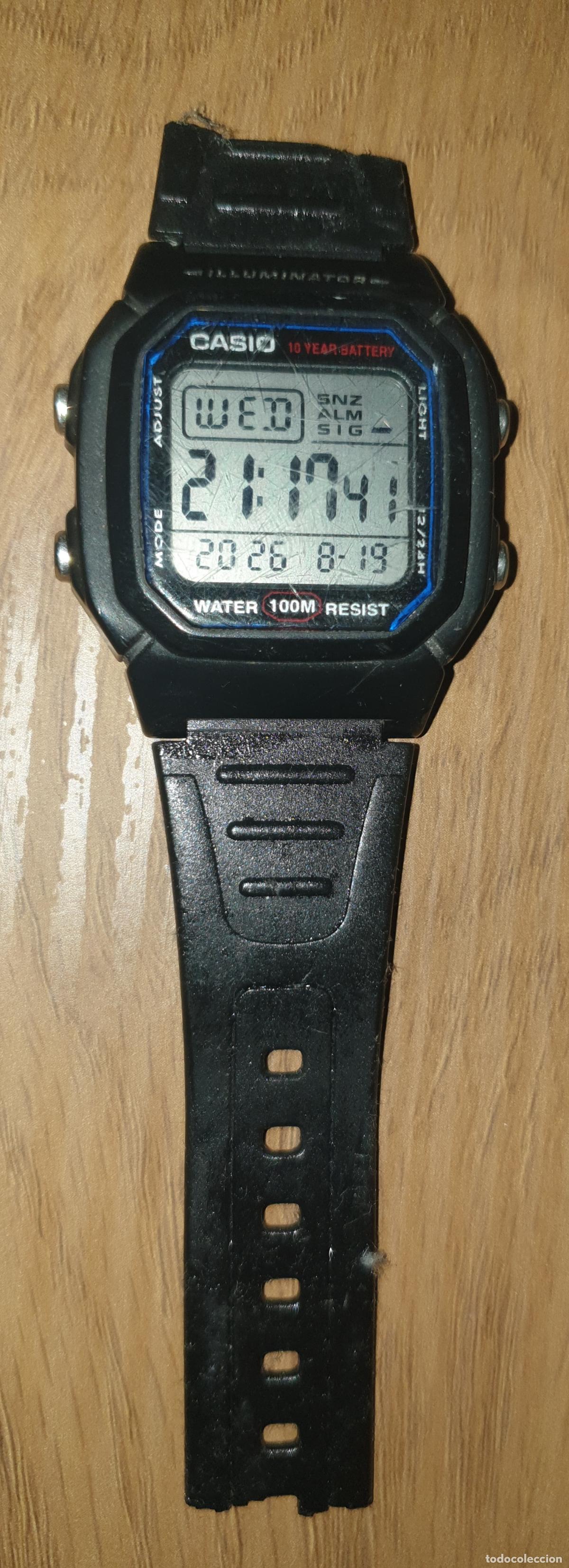 Relojes - Casio: RELOJ PULSERA CASIO, PANTALLA DIGITAL PLASTICO NEGRO