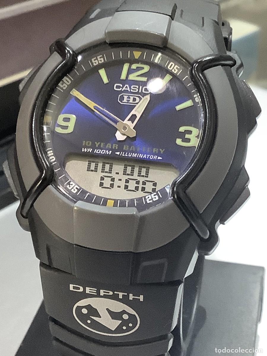 Relojes - Casio: RELOJ CASIO HDO 600 BLUE &iexcl;&iexcl; BATERIA DE 10 A&Ntilde;OS !! - VINTAGE A&Ntilde;OS 90 - &iexcl;&iexcl;NUEVO!!