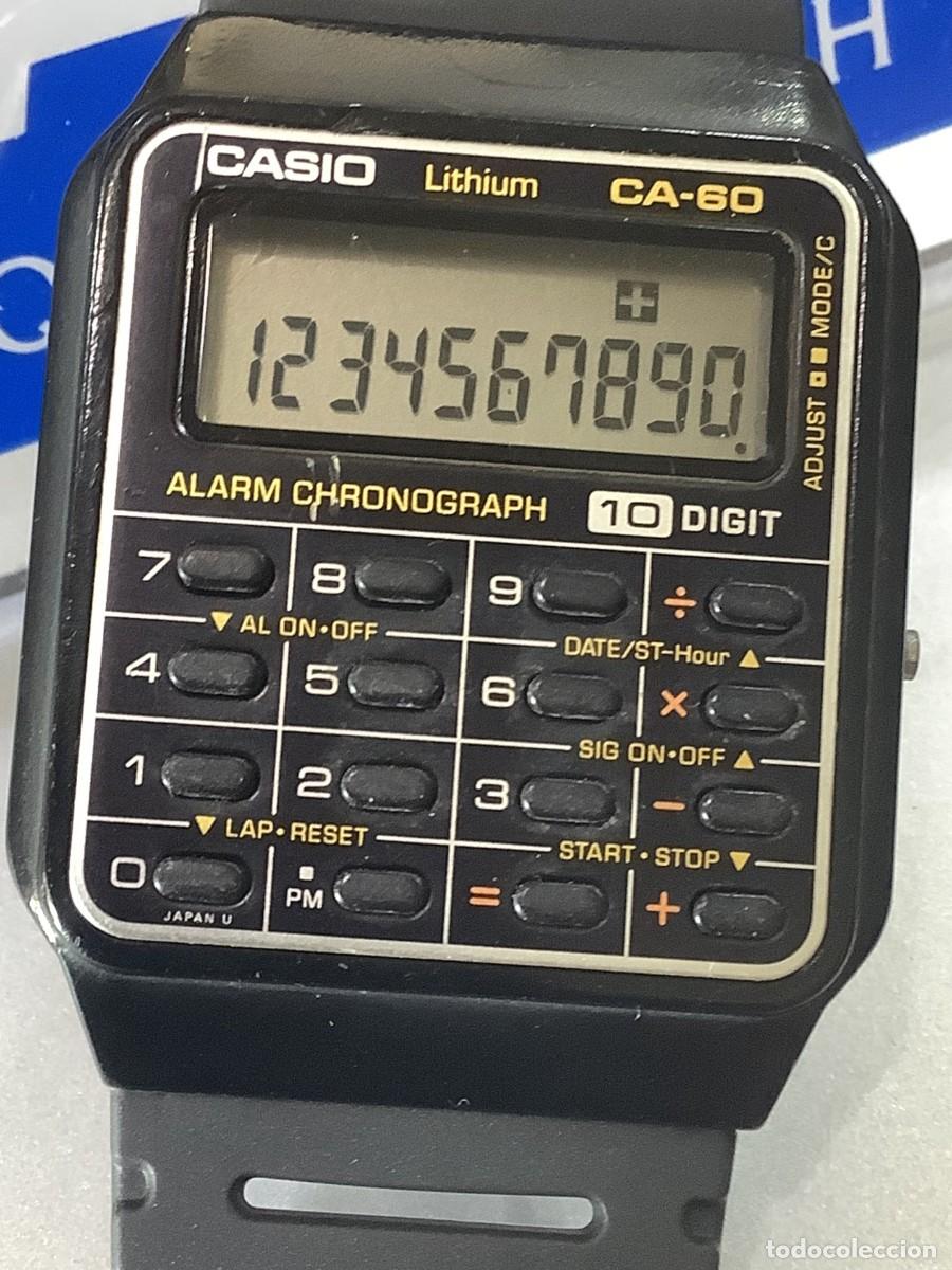 Relojes - Casio: RELOJ CASIO CA 60 &iexcl;&iexcl; CALCULADORA de 10 DIGITOS !! JAPAN A&ntilde;os 80 (VER FOTOS)