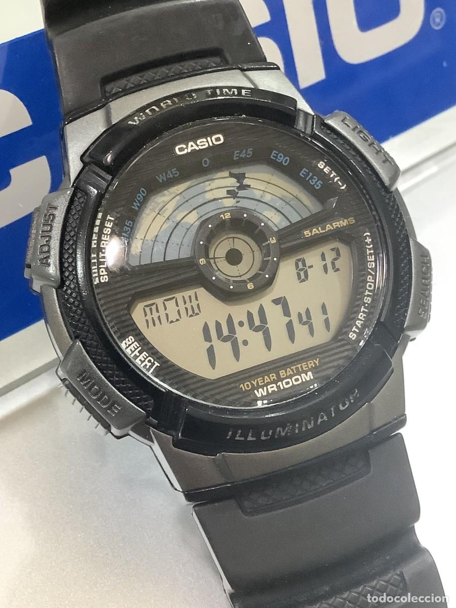 Relojes - Casio: RELOJ CASIO AE 1100 &iexcl;&iexcl; WORLD TIME !! (VER FOTOS)