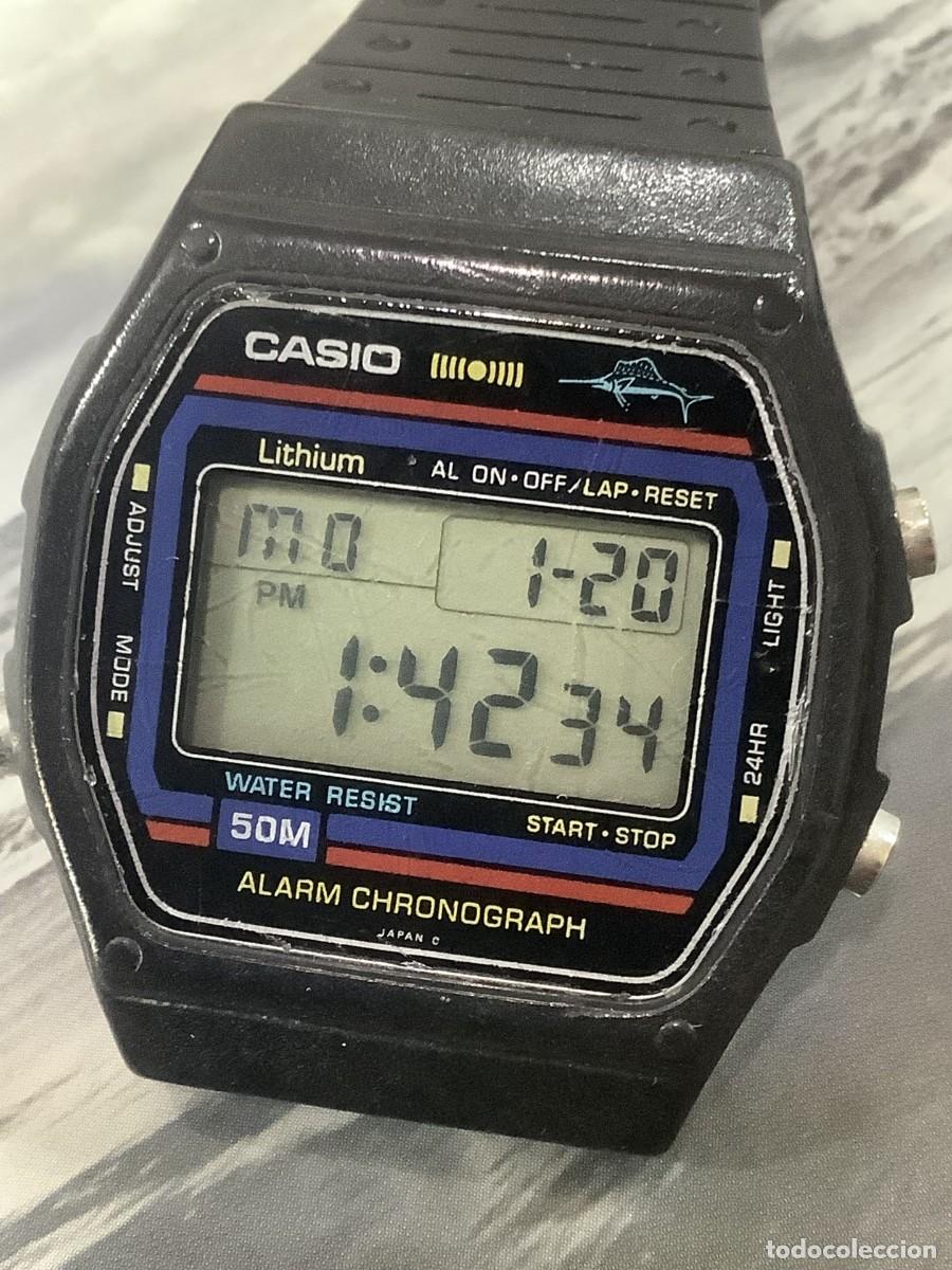 Relojes - Casio: RELOJ CASIO W 24 &rdquo; MARLIN &rdquo; JAPAN A&ntilde;os 80 &iexcl;&iexcl; COLECCIONISTAS !! (VER FOTOS)