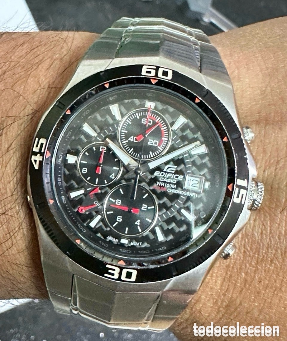 Rel&oacute;gios Casio: Reloj CASIO EF-514SP-1 MEN Edifice Chronograph Multifunction Dial