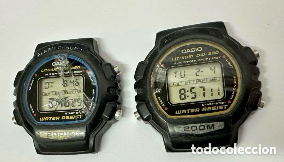 Relojes - Casio: Lote De Dos CASIO DW-280 WATER RESIST 200M - Foto 2