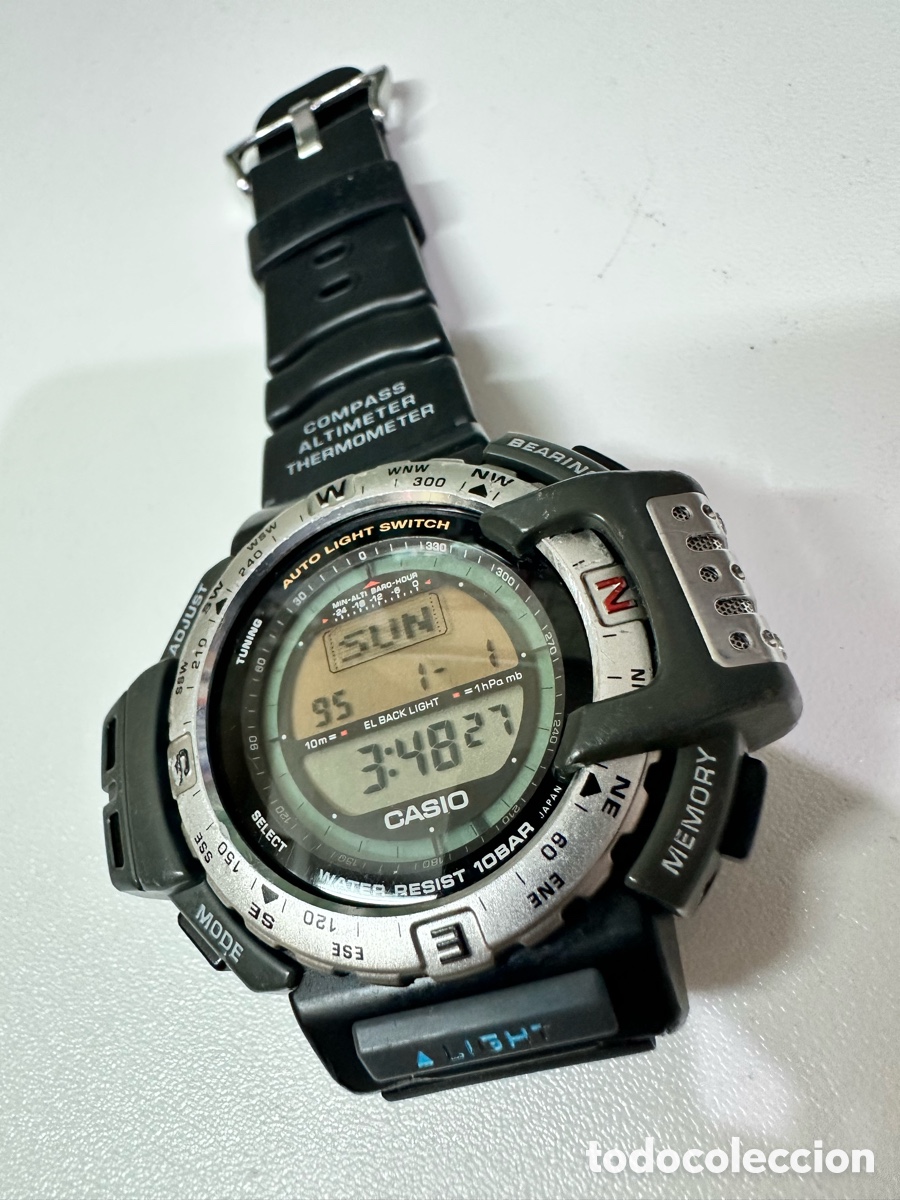 Relojes - Casio: Reloj CASIO PRT-40 COMPASS ALTIMETER THERMOMETER PRO TREK Jap&oacute;n Vintage