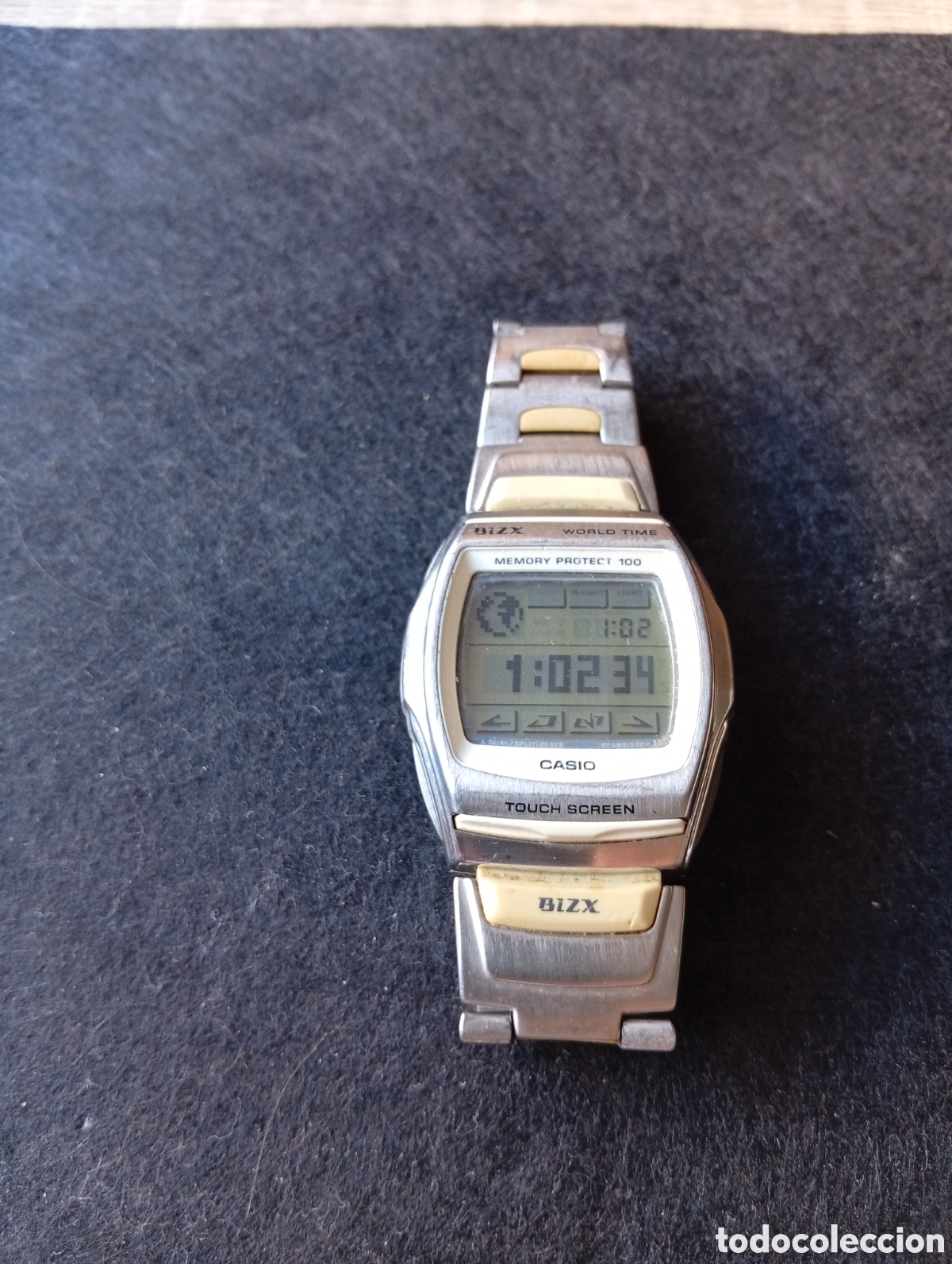 Relojes - Casio: Reloj Casio DateBank modelo Bizx pantalla t&aacute;ctil a&ntilde;os 90 estado original funcionando