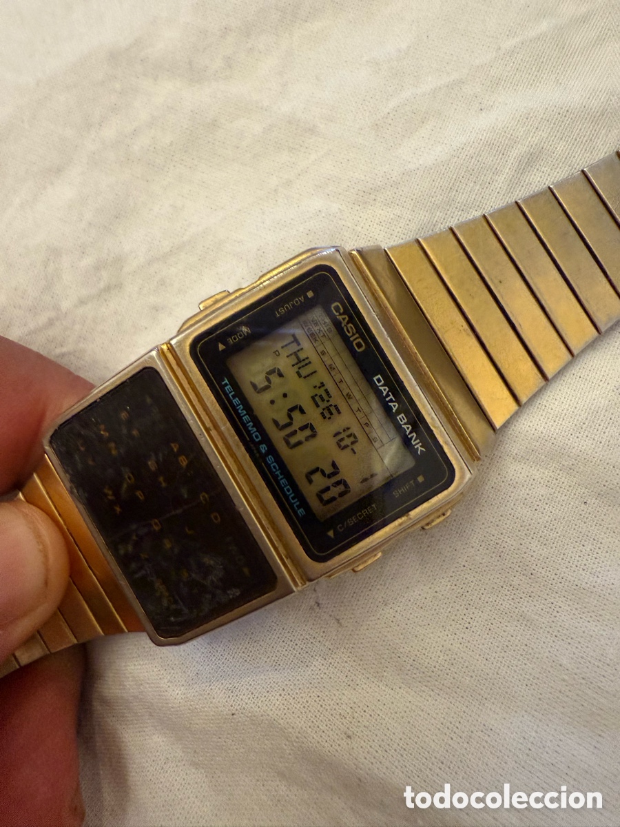 Relojes - Casio: Reloj Casio Data Bank DBC-610 m&oacute;dulo 676 &ndash; Telememo &ndash; vintage a&ntilde;os 80 &ndash; funcionando - Foto 5