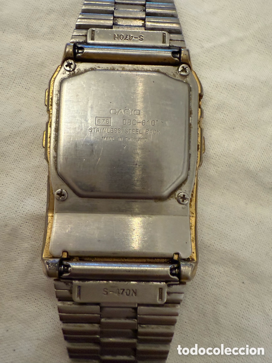 Relojes - Casio: Reloj Casio Data Bank DBC-610 m&oacute;dulo 676 &ndash; Telememo &ndash; vintage a&ntilde;os 80 &ndash; funcionando - Foto 6