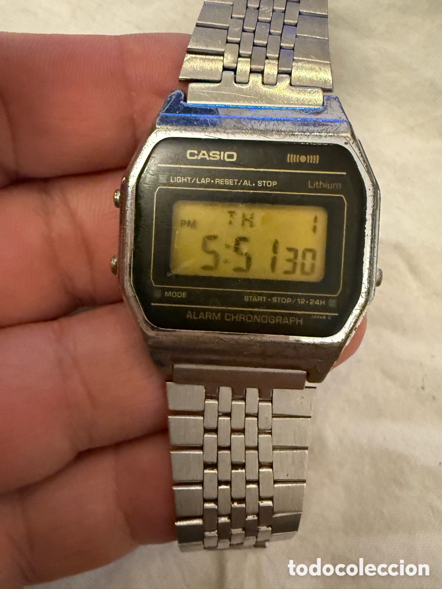 Relojes - Casio: Reloj CASIO A151-415 Digital Alarm Chronograph Vintage 1980 &ndash; Made in Japan &ndash; Funcionando