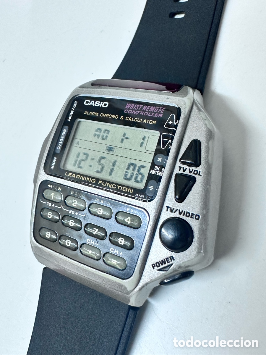Uhren - Casio: Reloj Casio CMD-40 con funciones de calculadora y control remoto para TV/Video