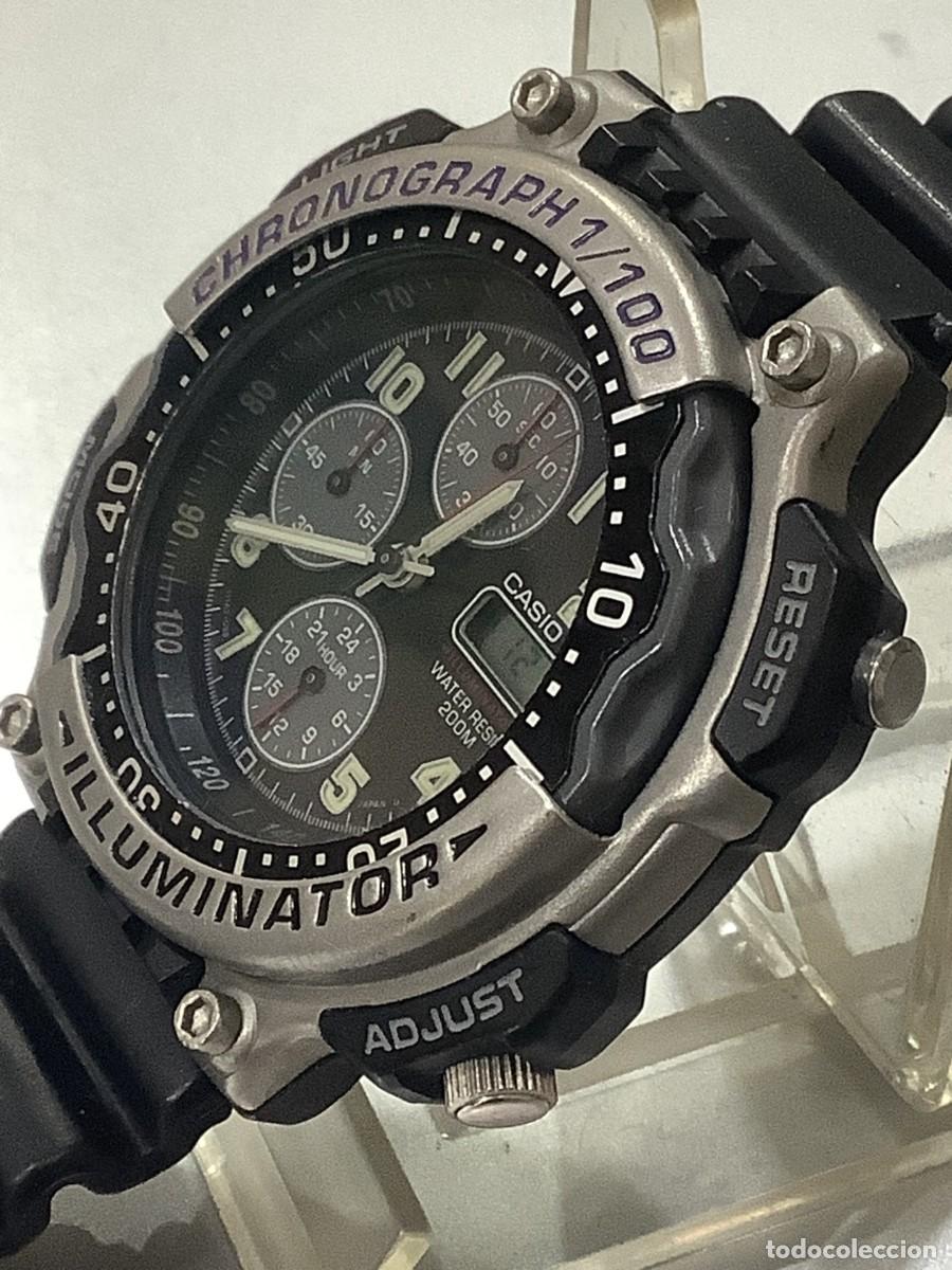 Relojes - Casio: RELOJ CASIO MDA 100 &iexcl;&iexcl; CHRONOGRAPH !! JAPAN A&ntilde;o 1995 &iexcl;&iexcl;NUEVO!! (VER FOTOS)