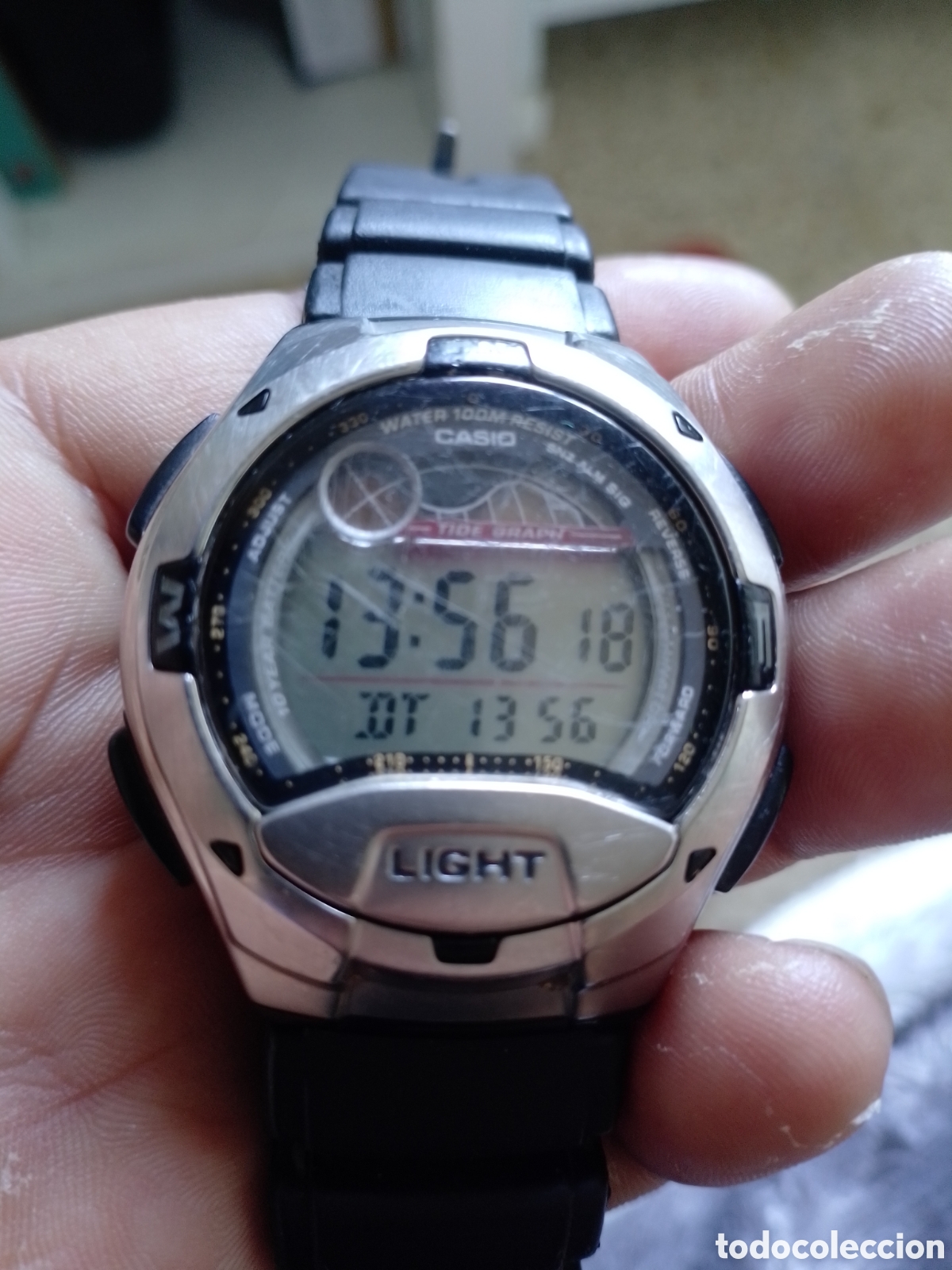 Relojes - Casio: Vintage Casio w-753 m&oacute;dulo 2926 con mini bombilla funciona bien - Foto 5