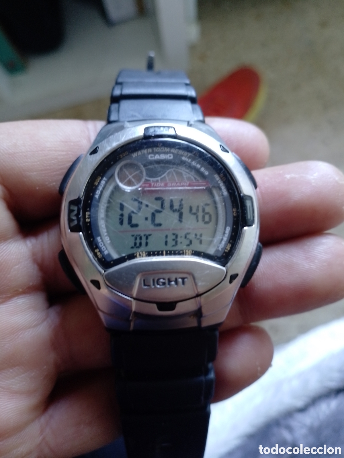 Relojes - Casio: Vintage Casio w-753 m&oacute;dulo 2926 con mini bombilla funciona bien