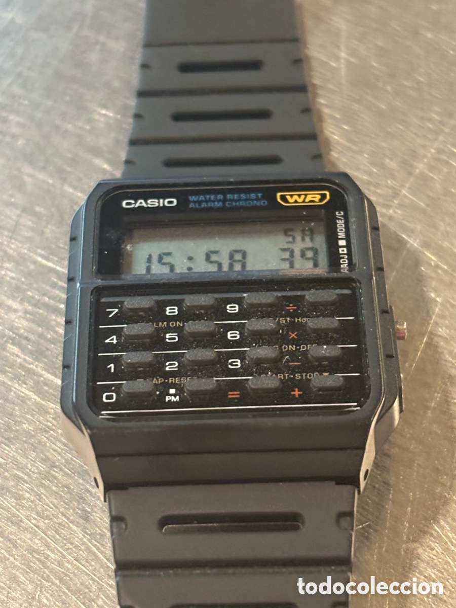 Relojes - Casio: Reloj Casio CA-53W Calculadora Vintage Digital Black | Muy Buen Estado + Funda