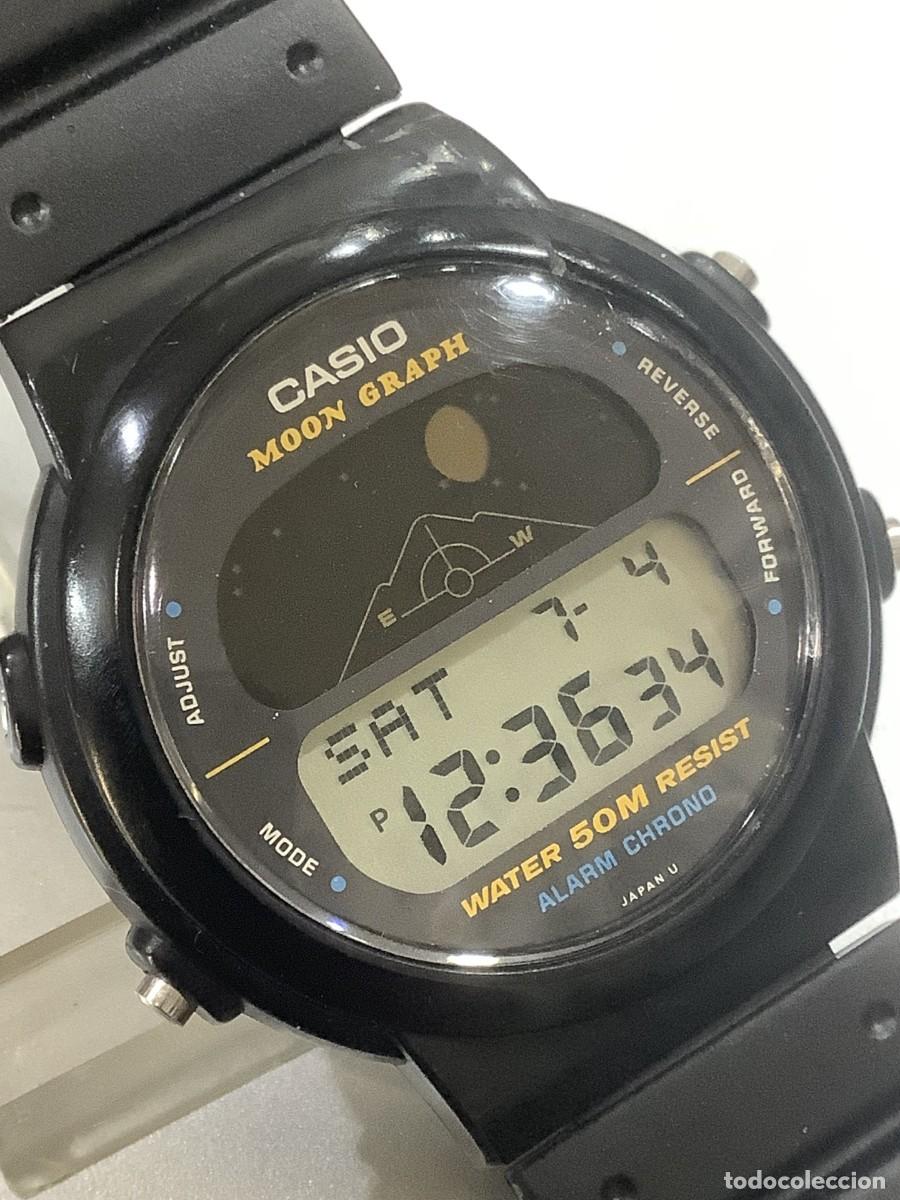Relojes - Casio: RELOJ CASIO GMW 15 &rdquo; MOON GRAPH &rdquo; FASES de la LUNA !!! JAPAN A&ntilde;os 80 (VER FOTOS)