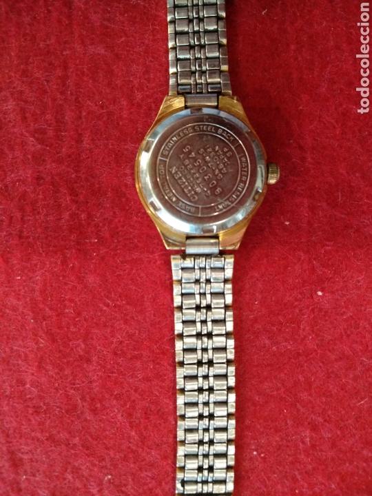 Relojes - Citizen: Reloj Citizen esfera chapada en oro, funciona a pilas - Foto 3