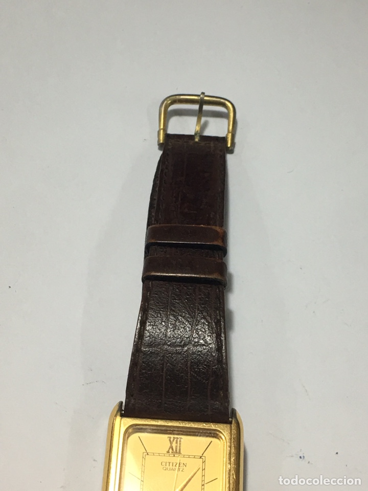 reloj citizen caja chapado oro y movimiento qua - Acquista Orologi Citizen  a todocoleccion - 272871768