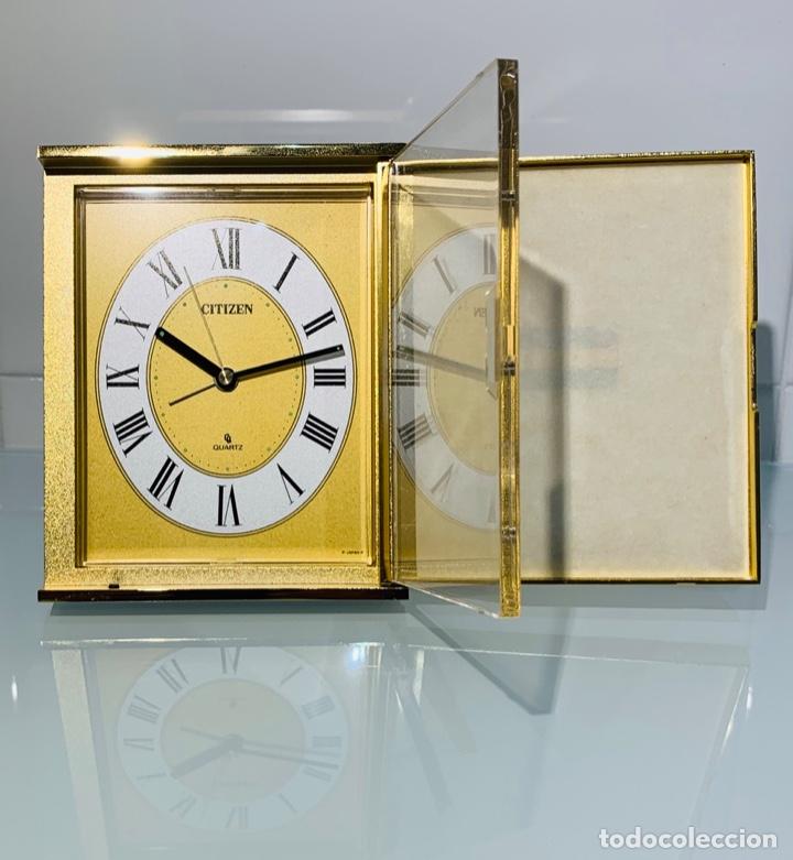Relojes - Citizen: Reloj Sobremesa Citizen Quartz Japon QKB-874. Despertador. Portafotos. Años 70/80. Funcionando. - Foto 1 - 193432626
