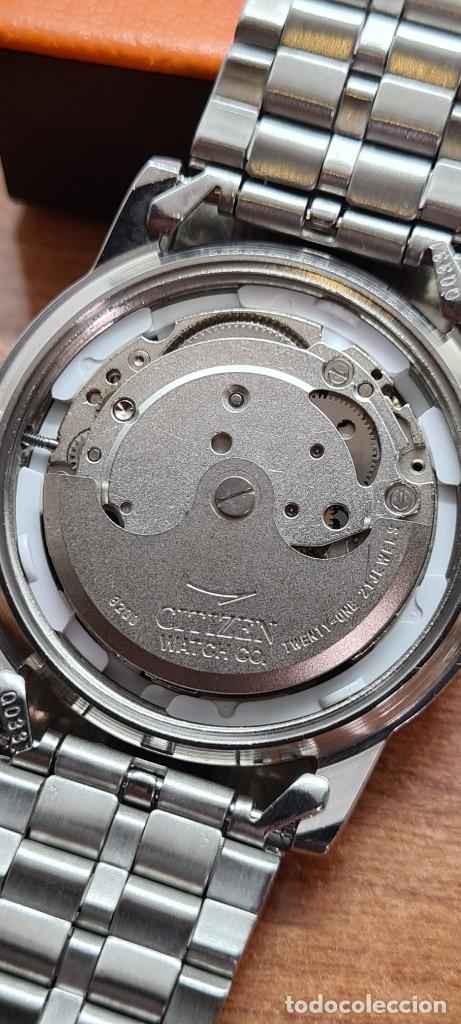 Relojes - Citizen: Reloj (Vintage) CITIZEN automático acero, esfera blanca, doble calendario, correa original Citizen - Foto 9 - 291306058