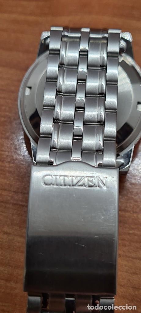 Relojes - Citizen: Reloj (Vintage) CITIZEN automático acero, esfera blanca, doble calendario, correa original Citizen - Foto 14 - 291306058