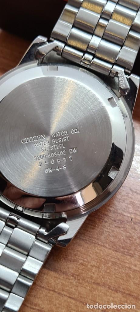 Relojes - Citizen: Reloj (Vintage) CITIZEN automático acero, esfera blanca, doble calendario, correa original Citizen - Foto 17 - 291306058