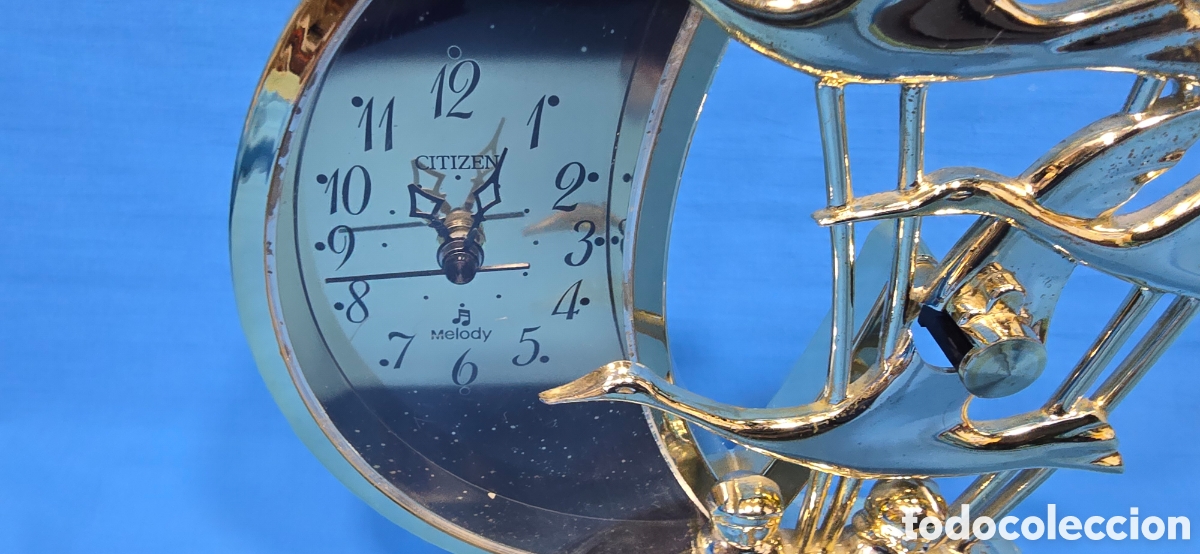 Relojes - Citizen: RELOJ DE SOBREMESA MARCA CITIZEN MUSICAL CON PENDULO. FUNCIONA. - Foto 4