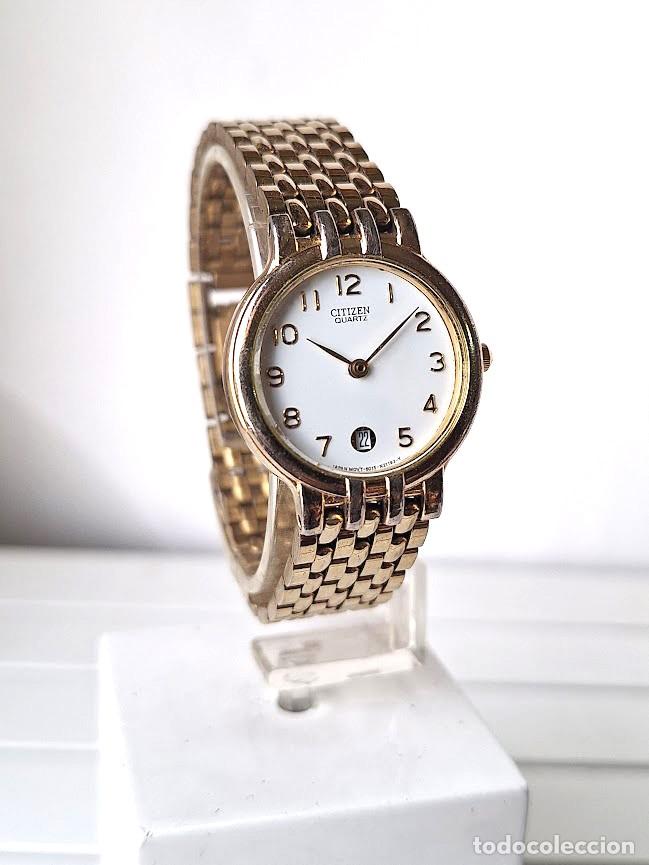 Relojes - Citizen: Reloj Citizen Mujer Dorado con Calendario