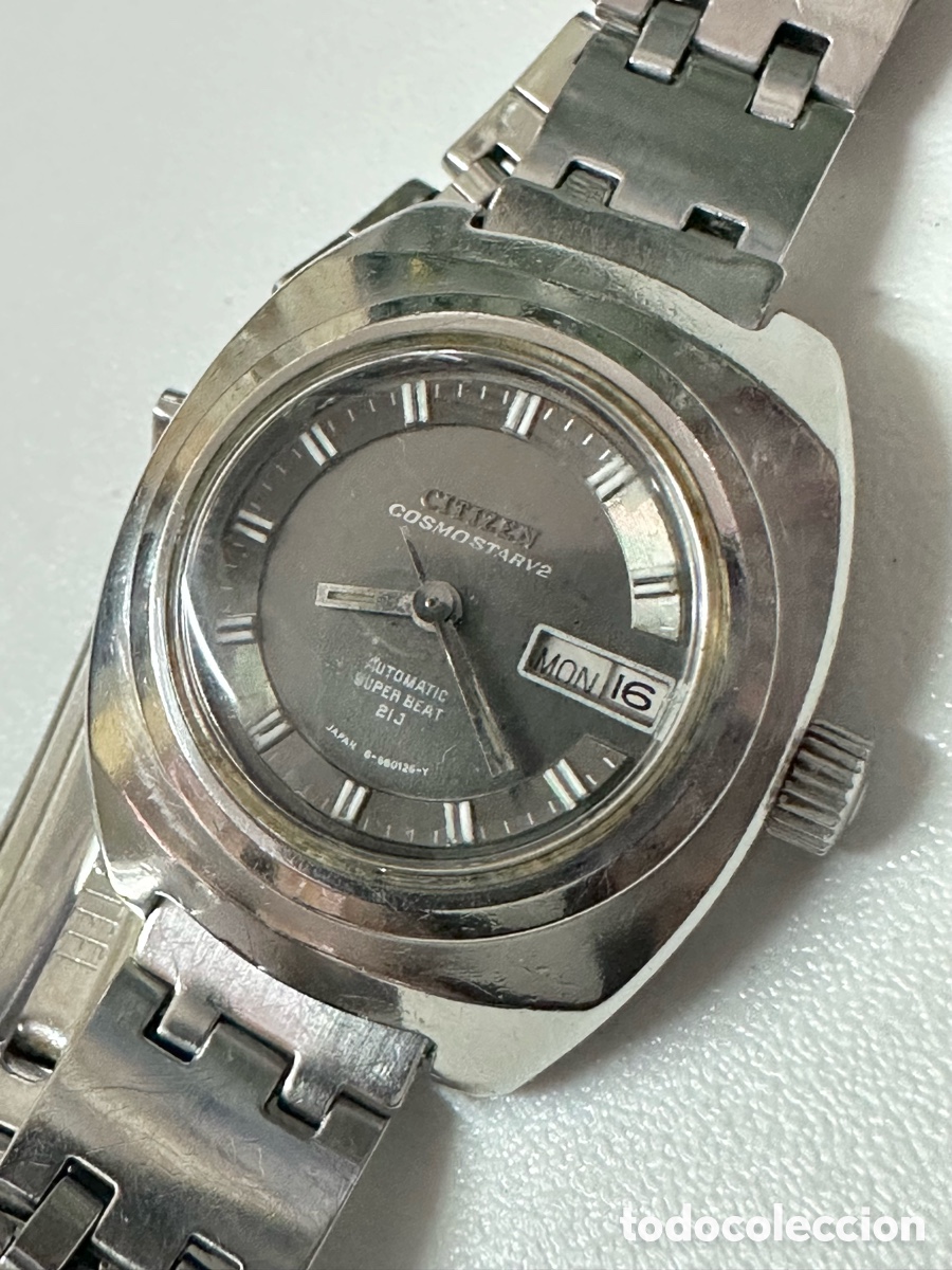 Relojes - Citizen: Reloj CITIZEN COSMOSTARV2 Autom&aacute;tico Con D&iacute;a y Fecha Jap&oacute;n Vintage Para Mujer