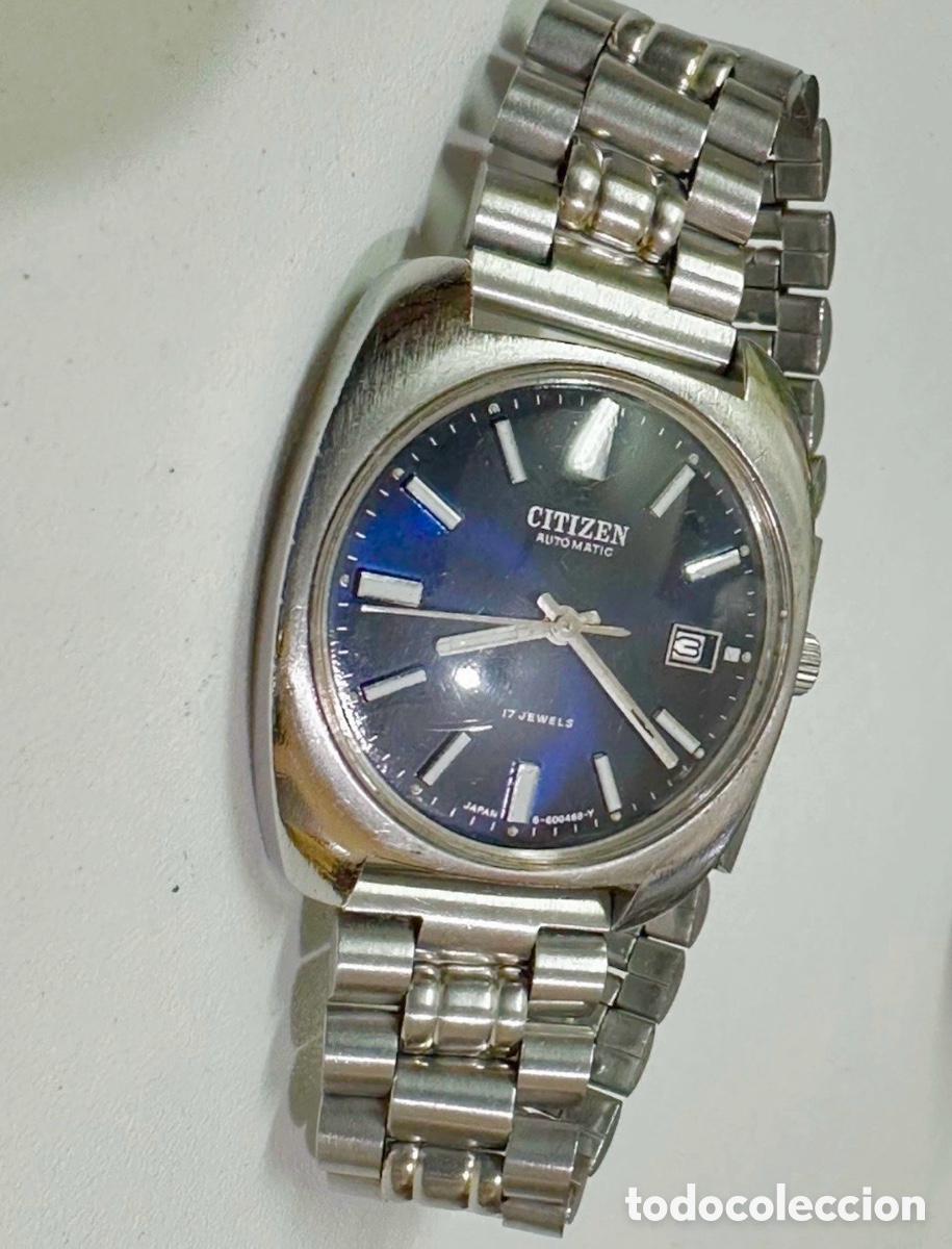 Relojes - Citizen: Citizen Automatic con esfera azul oscuro 1980