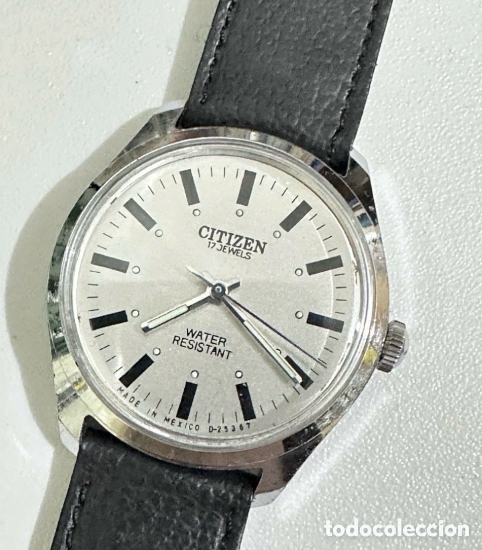 Uhren - Citizen: Raro Citizen CM C-25106 De Cuerda 17 Jewels Con D&iacute;a Vintage