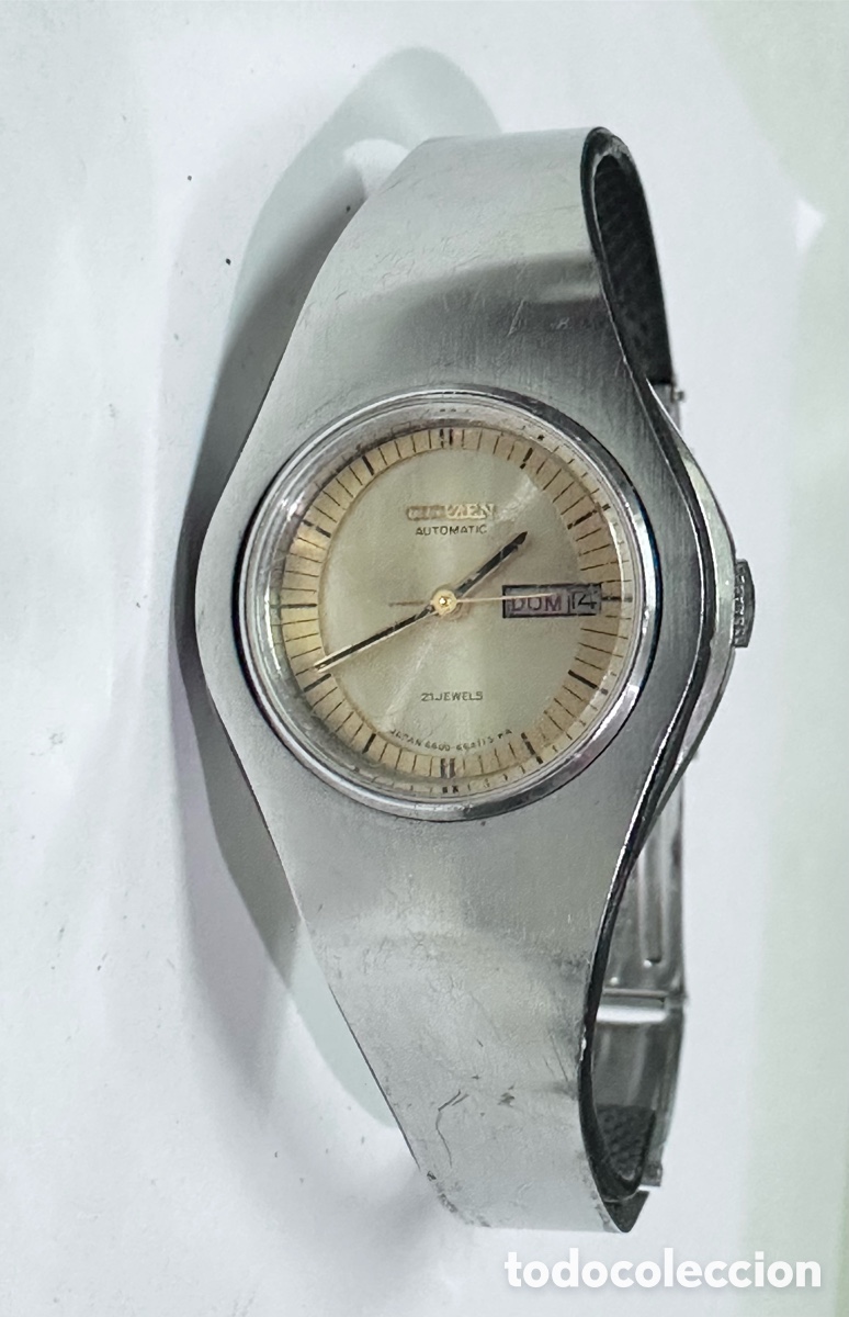 Relojes - Citizen: Antiguo Reloj CITIZEN Autom&aacute;tico Con D&iacute;a y Fecha Jap&oacute;n Vintage Para Mujer