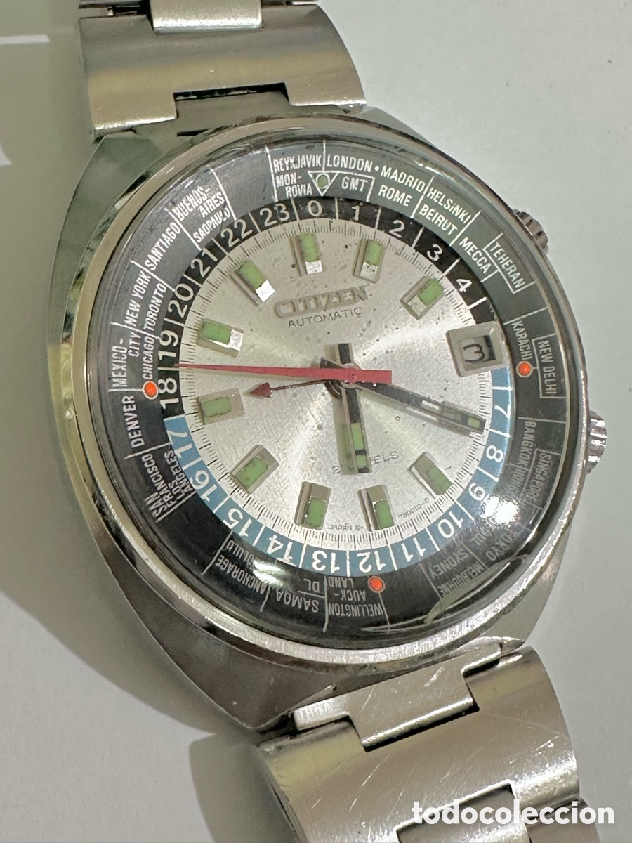 Uhren - Citizen: Raro Reloj CITIZEN DIVER&rsquo;S GIRATORIO Autom&aacute;tico con d&iacute;a Jap&oacute;n vintage
