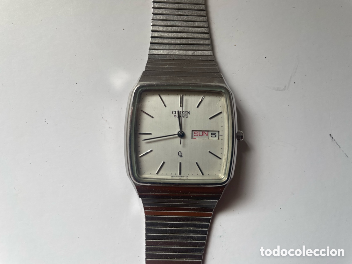 Watches - Citizen: Citizen Quartz Vintage Caja Cuadrada 30mm D&iacute;a/Fecha GN-4-S A&ntilde;os 80 Funcionando