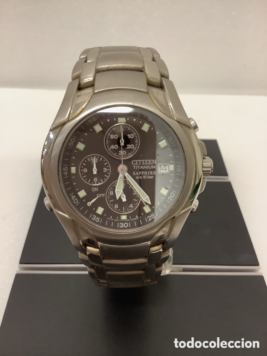 Relojes - Citizen: RELOJ CITIZEN MARINAUT -CRISTAL ZAFIRO -TITANIO -CRONOGRAFO