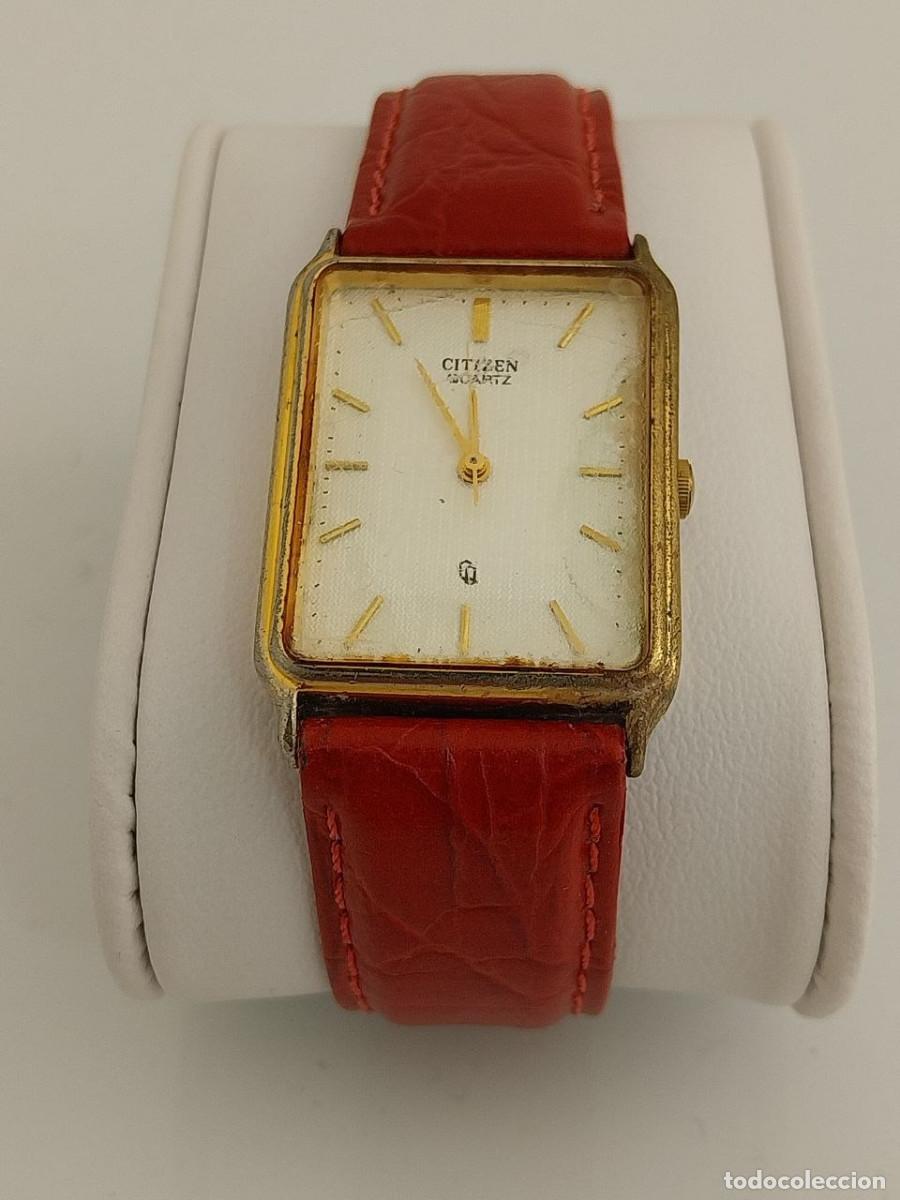 Relojes - Citizen: Reloj Vintage Citizen Quartz 4031 Estilo Tank