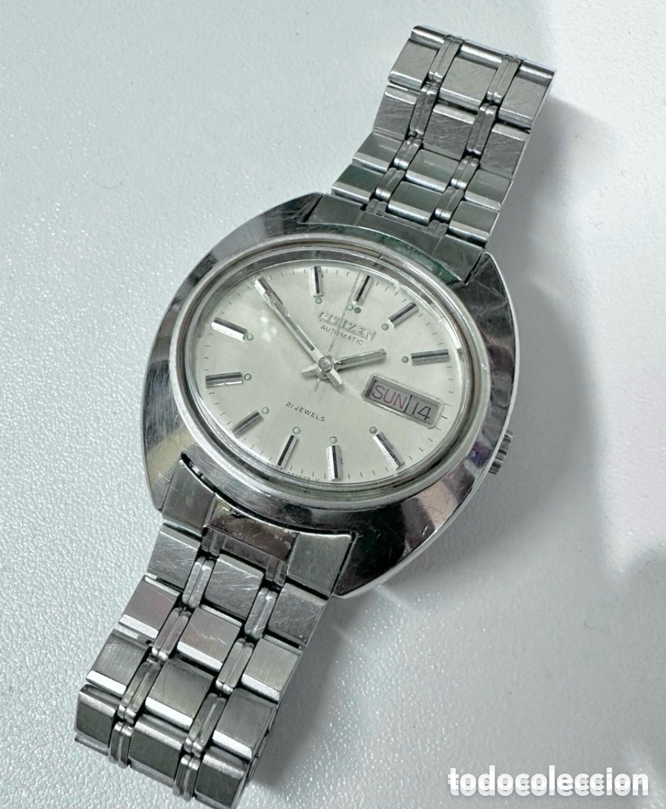 Relojes - Citizen: Reloj CITIZEN 21 JEWELS Autom&aacute;tico Con D&iacute;a y Fecha Jap&oacute;n Vintage