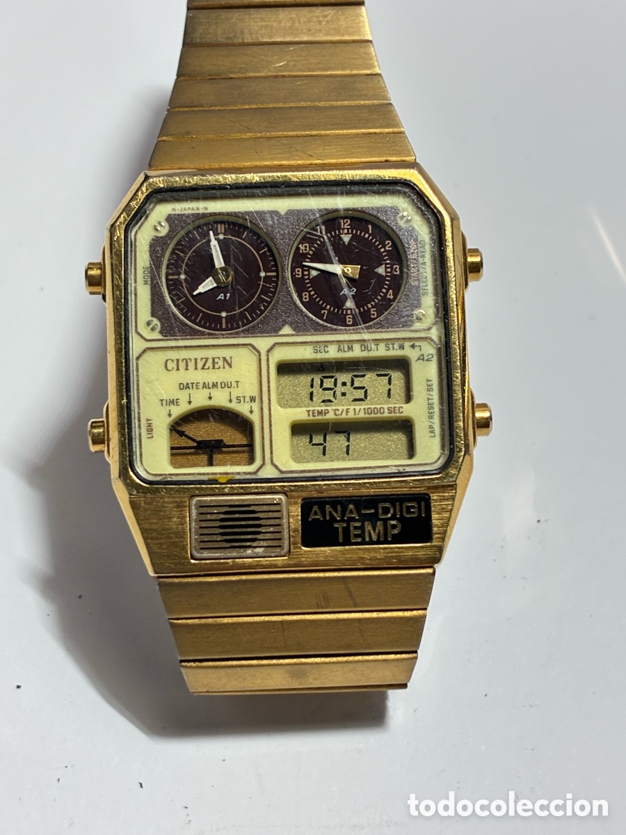 Uhren - Citizen: Citizen - ANA-DIGI TEMP -GN-4-S Hombre - vintage