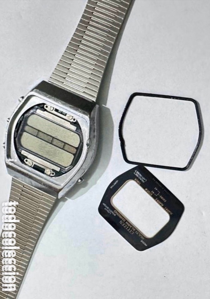 Relojes - Citizen: Antiguo Reloj Citizen digital LCD vintage con m&uacute;ltiples funciones. - Foto 4