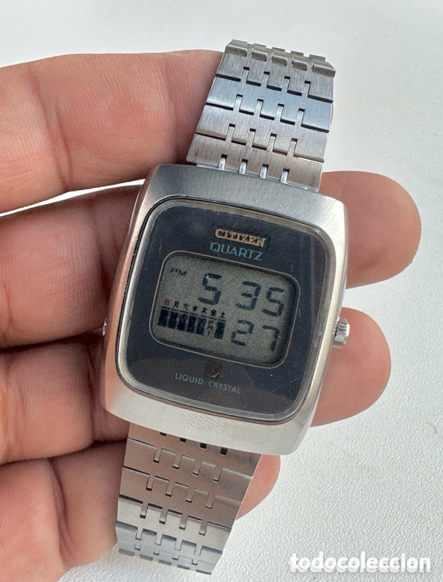 Uhren - Citizen: Antiguo Reloj CITIZEN LIQUID CRYSTAL LCD Quartz Japan Vintage