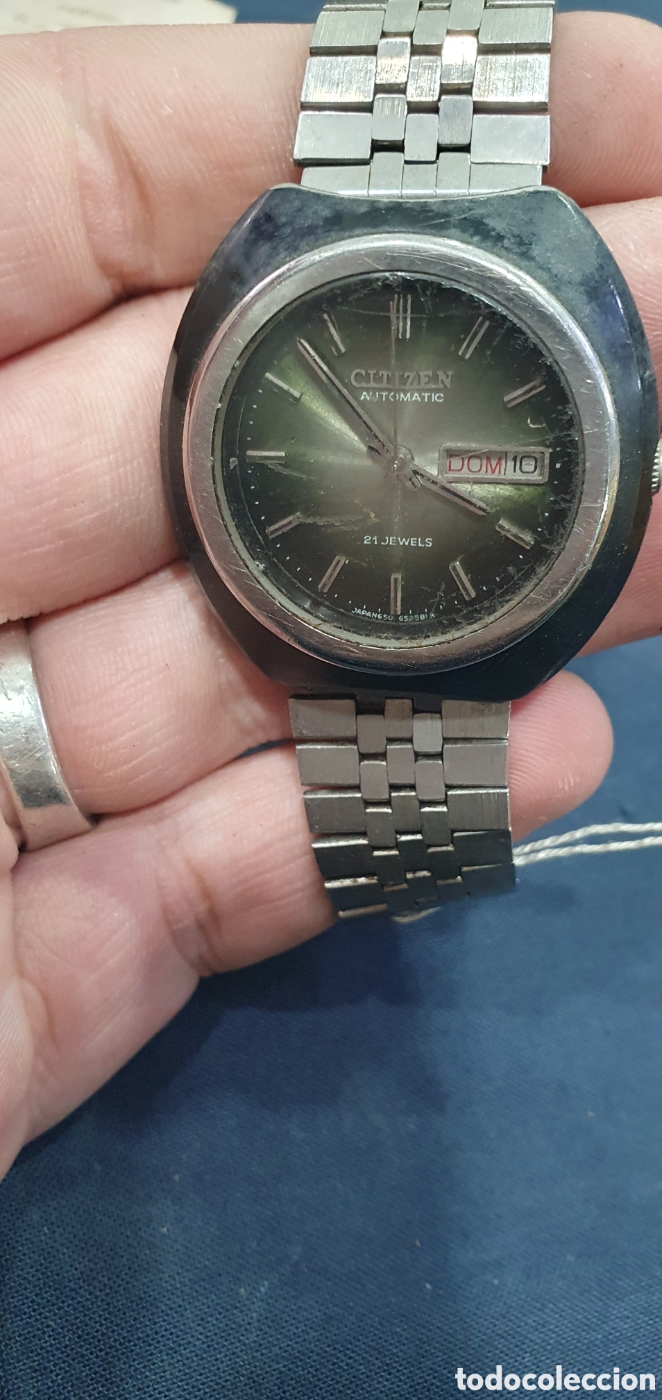 Rel&oacute;gios - Citizen: Reloj Citizen a&ntilde;os 70 caja negra. (L138)