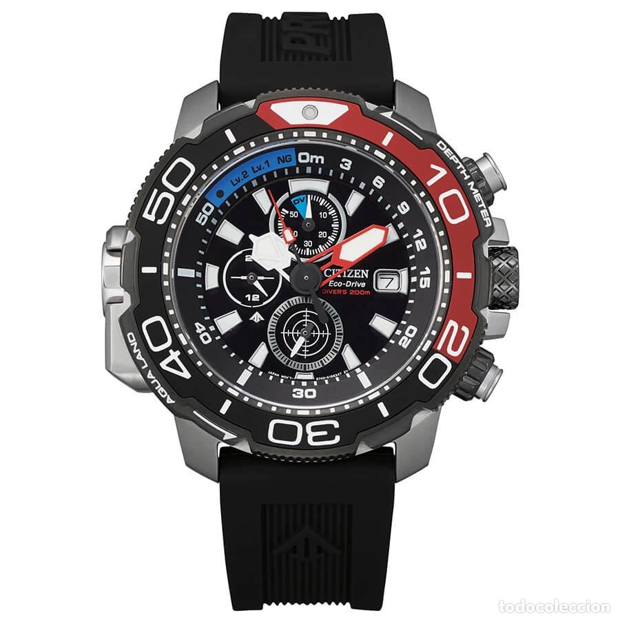 Relojes - Citizen: Reloj profund&iacute;metro CITIZEN ECO-DRIVE PROMASTER AQUALAND. MOD. BJ2167-03E