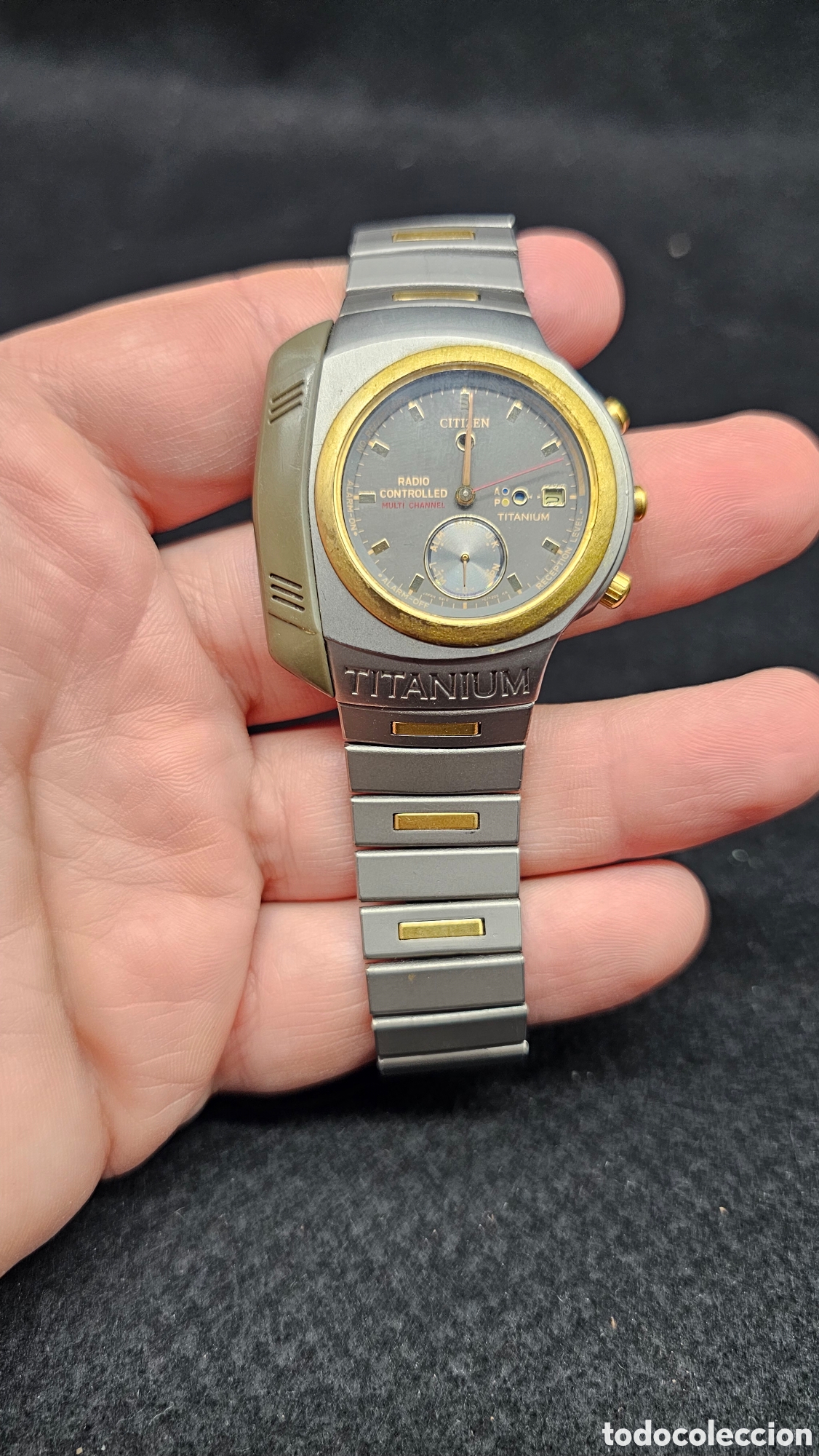 Relojes - Citizen: Reloj Citizen Spacemaster Radio Controlledmodelo vintage de titanio y control por radio