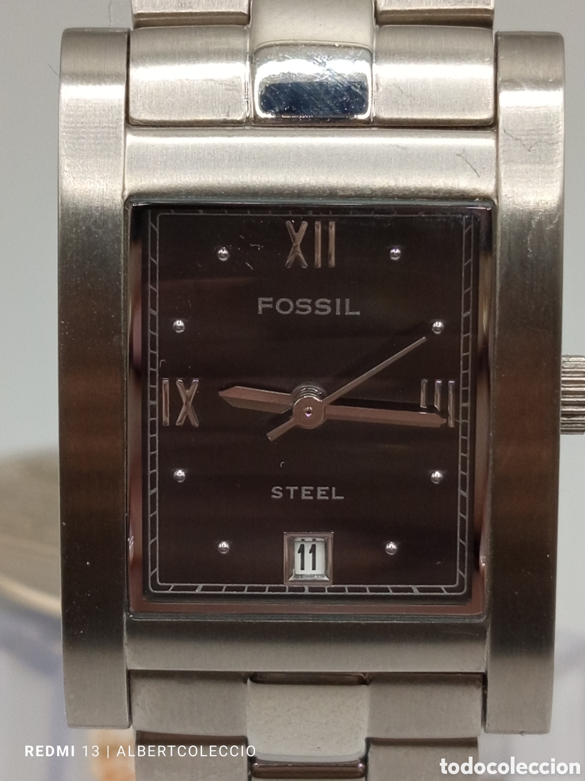 Relojes - Fossil: Reloj Fossil con esfera rectangular negra, Lee Descripci&oacute;n - Foto 3