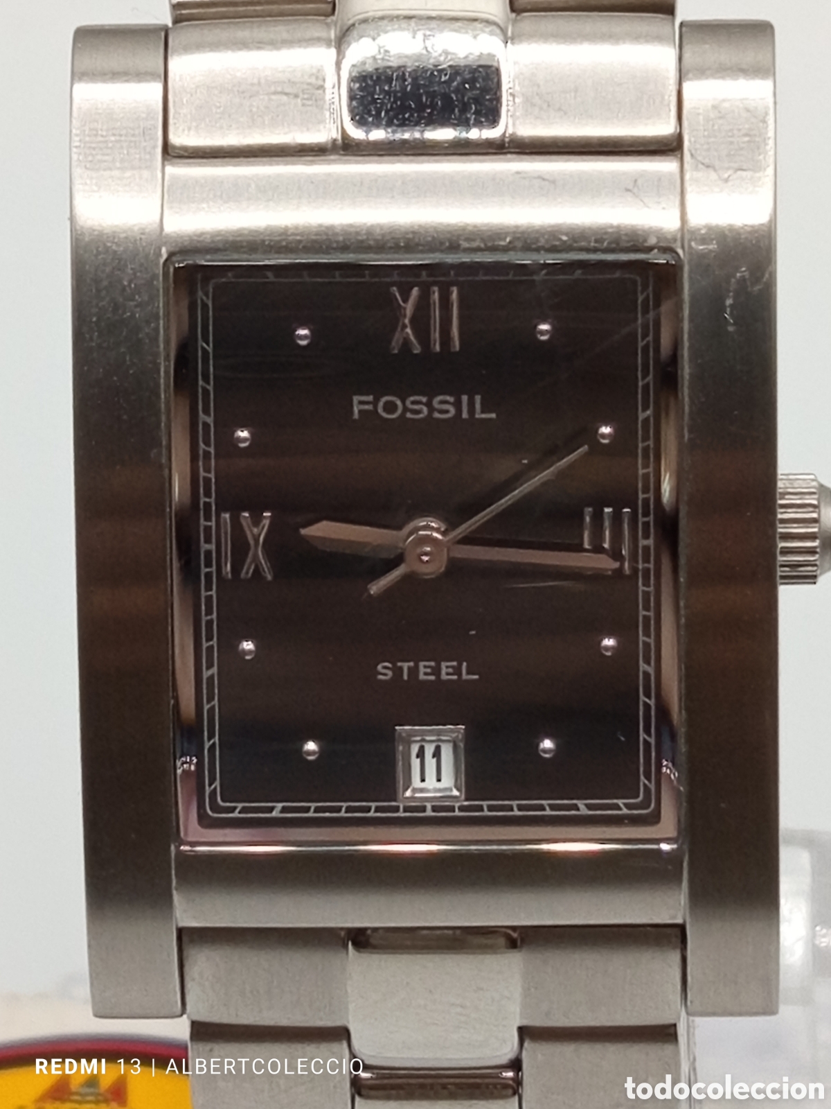 Relojes - Fossil: Reloj Fossil con esfera rectangular negra, Lee Descripci&oacute;n - Foto 5